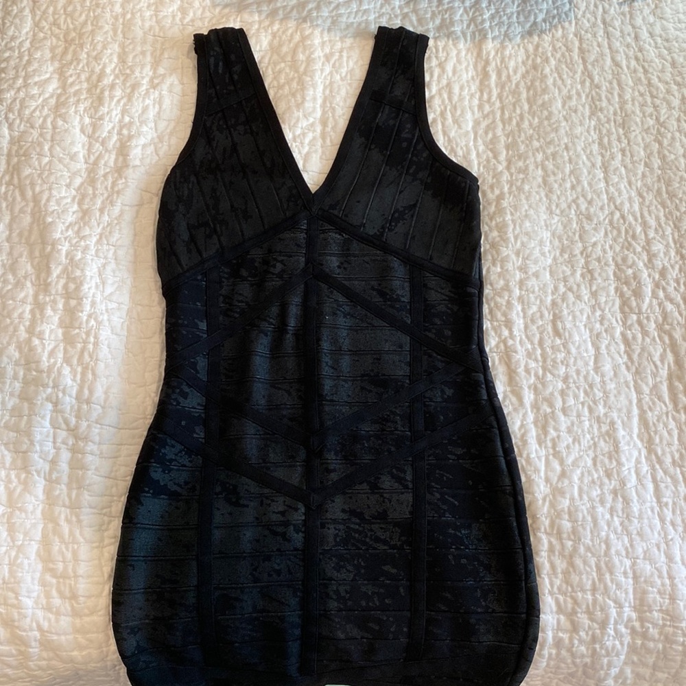 Black Shimmer Bodycon Dress